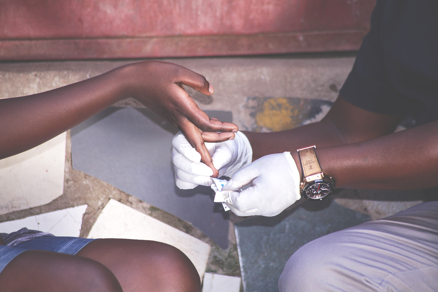 HIV test by LMEC, Kampala